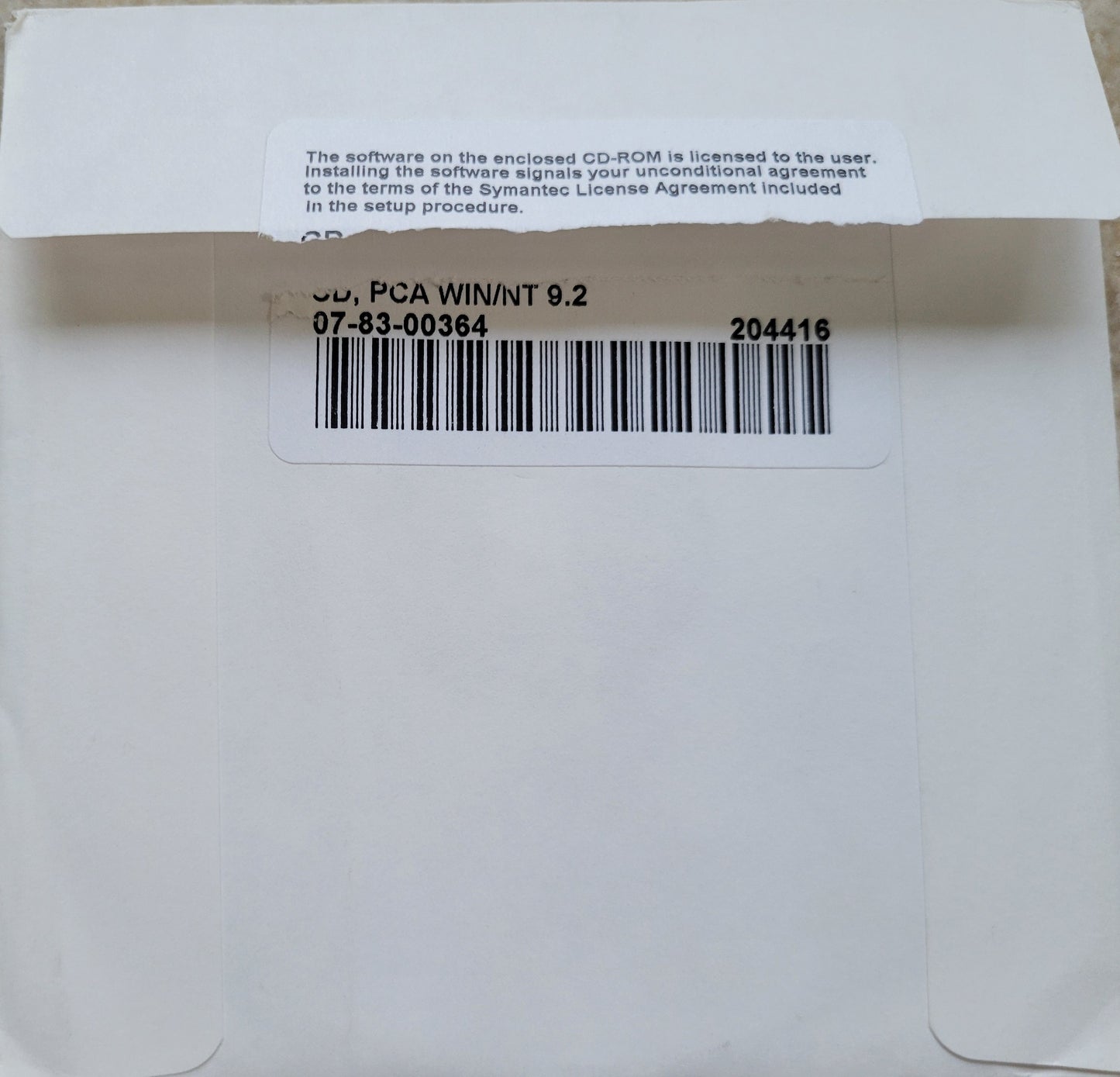 Vintage CD - Symantec PCAnywhere, Version 9.2, 2000