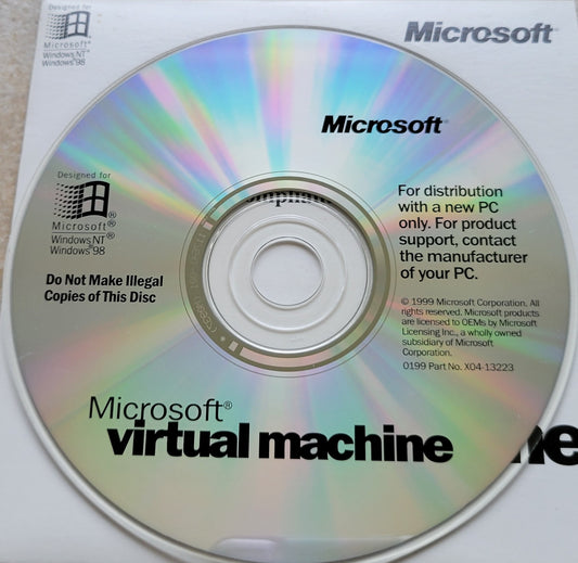 Vintage CD - Microsoft Virtual Machine