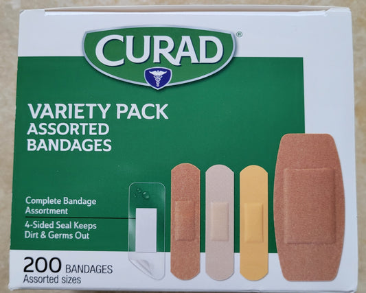 CURAD - 200 Variety Pack Assorted Bandages