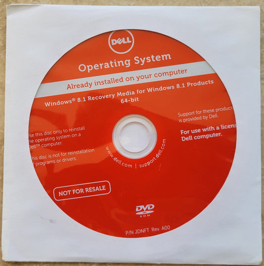 DVD - Microsoft Windows 8.1 Recovery Media, 64-bit