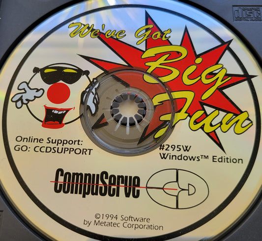 Vintage CD - CompuServe for Windows Edition #295W  1994 Software by Metatec Corporation