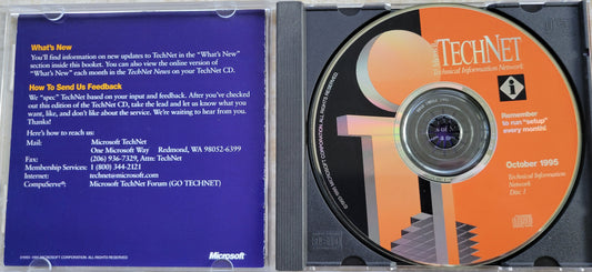 1. Vintage - Microsoft TechNet, Technical Information Network  October 1995  2 CDs
