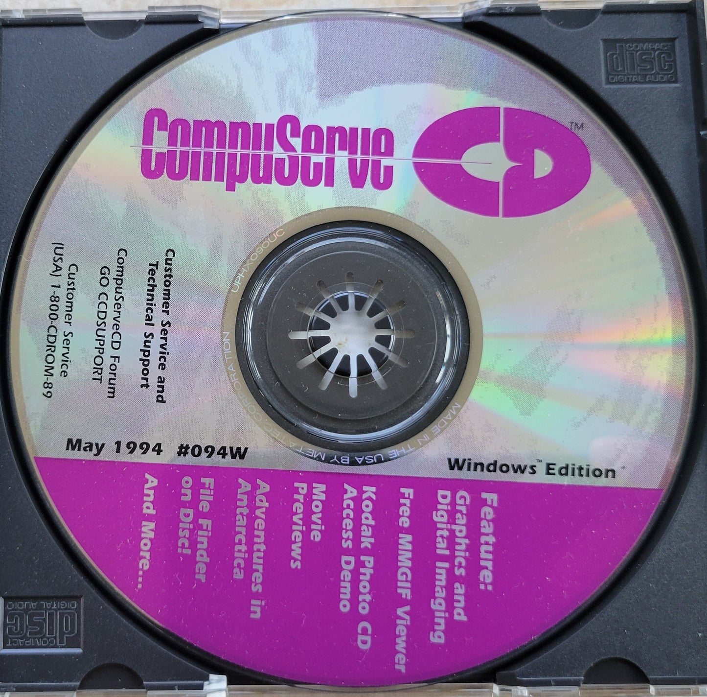 Vintage CD - CompuServe for Windows Edition, May 1994 #094W