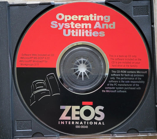 Vintage - ZEOS Operating System and Utilities for Windows 3.11 & MS-DOS 6.22