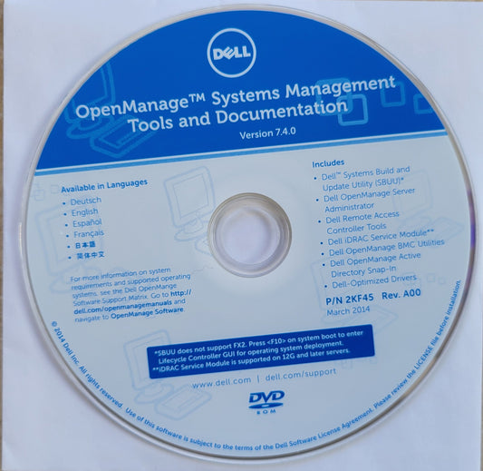 Dell OpenManage Systems Management Tools and Documentation, Version 7.4.0