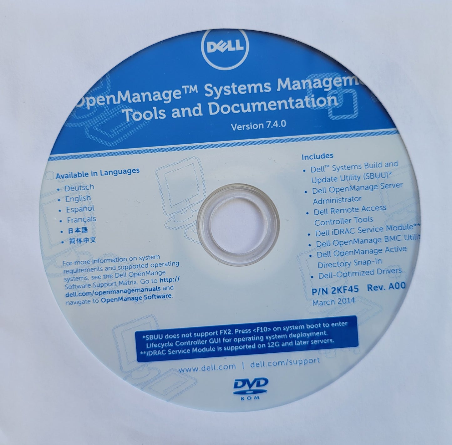 Dell OpenManage Systems Management Tools and Documentation, Version 7.4.0