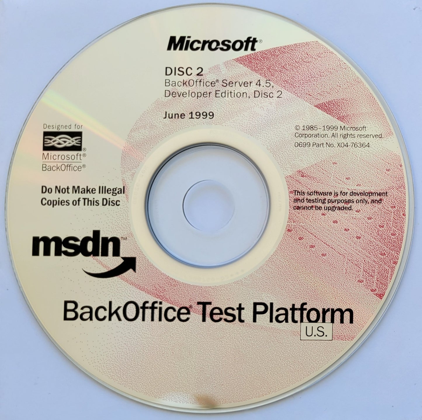 1. Microsoft BackOffice Server 4.5 Developer Edition, 7 CDs