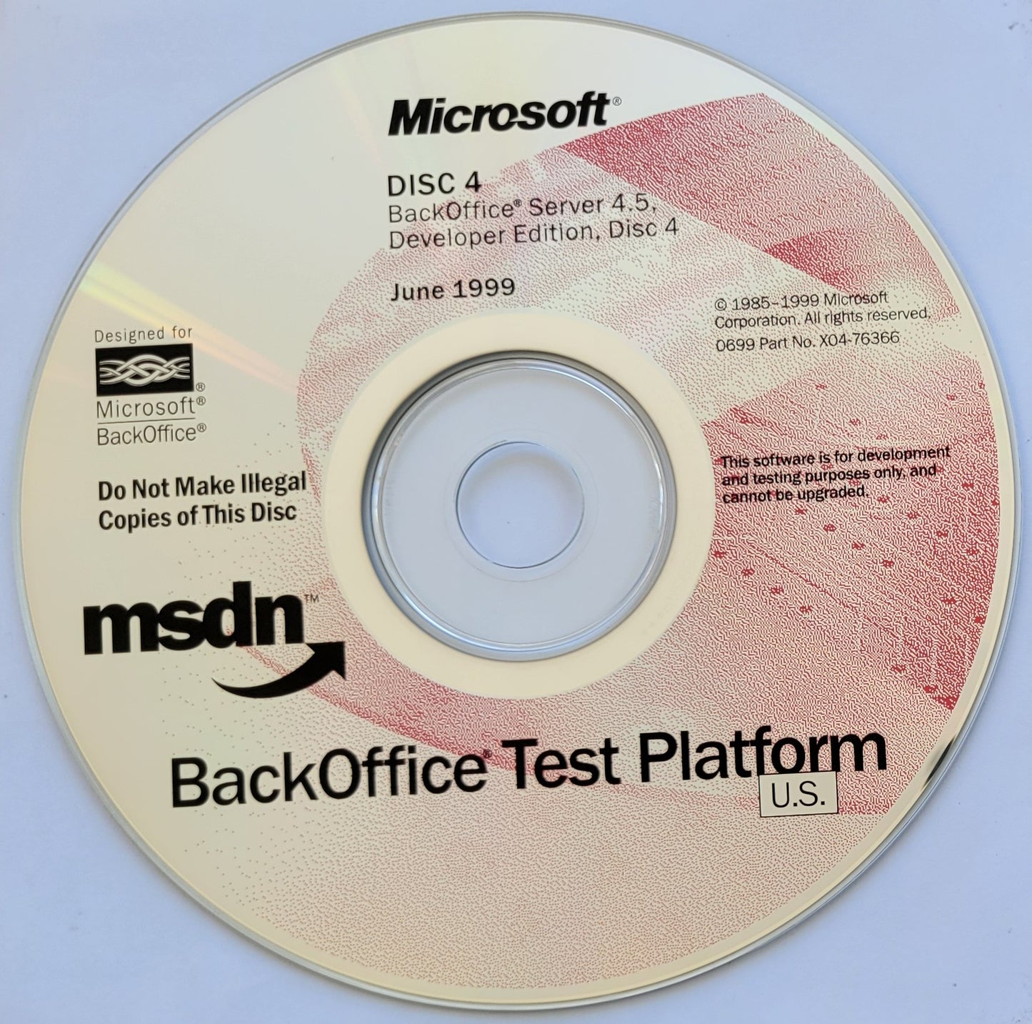 1. Microsoft BackOffice Server 4.5 Developer Edition, 7 CDs