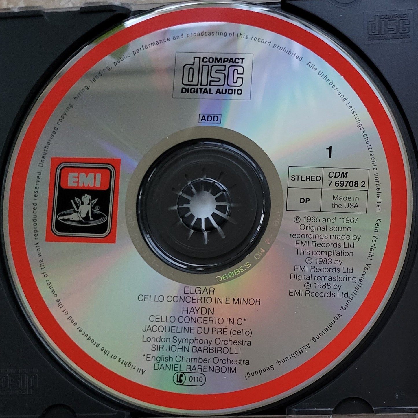 2. Music CD - Jacqueline Du Pre, Impressions, 2 CDs, 1988