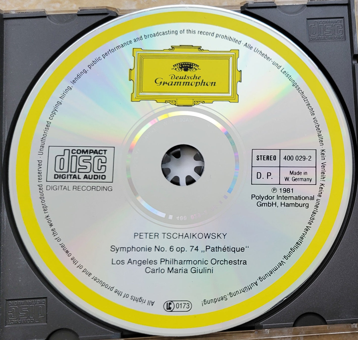 2. Music CD - Tschaikowsky: Symphonie No. 6, "Pathetique", 1981