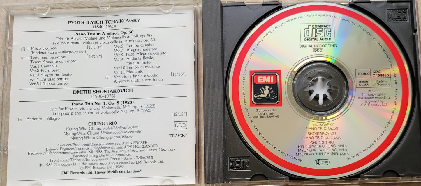 2. Music CD - Tchaikovsky &amp; Shostakovich: Piano Trios, Chung Trio, 1989