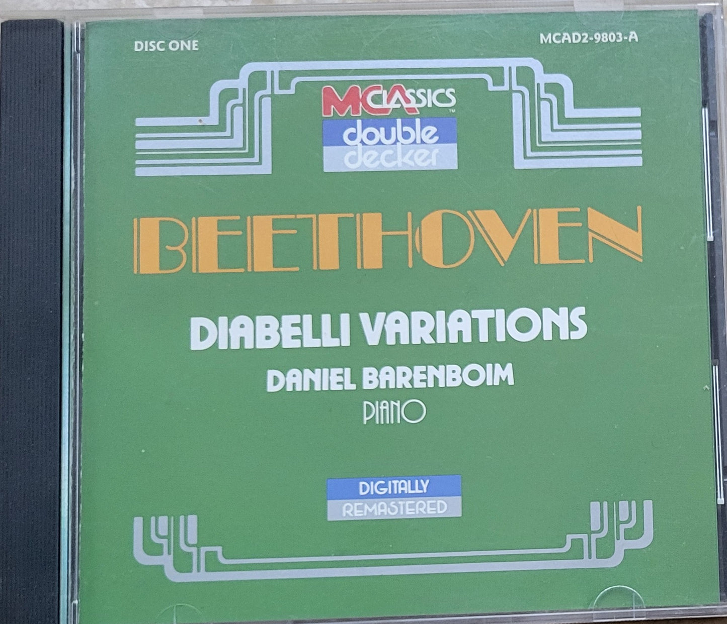 Music CD - Beethoven: Diabelli Variations, Daniel Barenboim, 1988