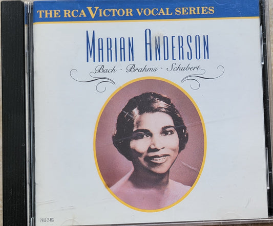 Music CD - Bach, Brahms, Schubert: Marian Anderson, 1989