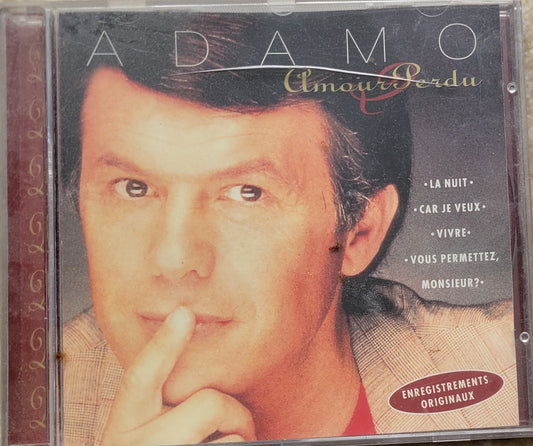 Music CD - Adamo: Amour Perdu, Sans toi ma mie, 1996