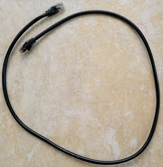 CAT5e RJ45 Ethernet LAN Network Patch Cable, 3 Feet, Black