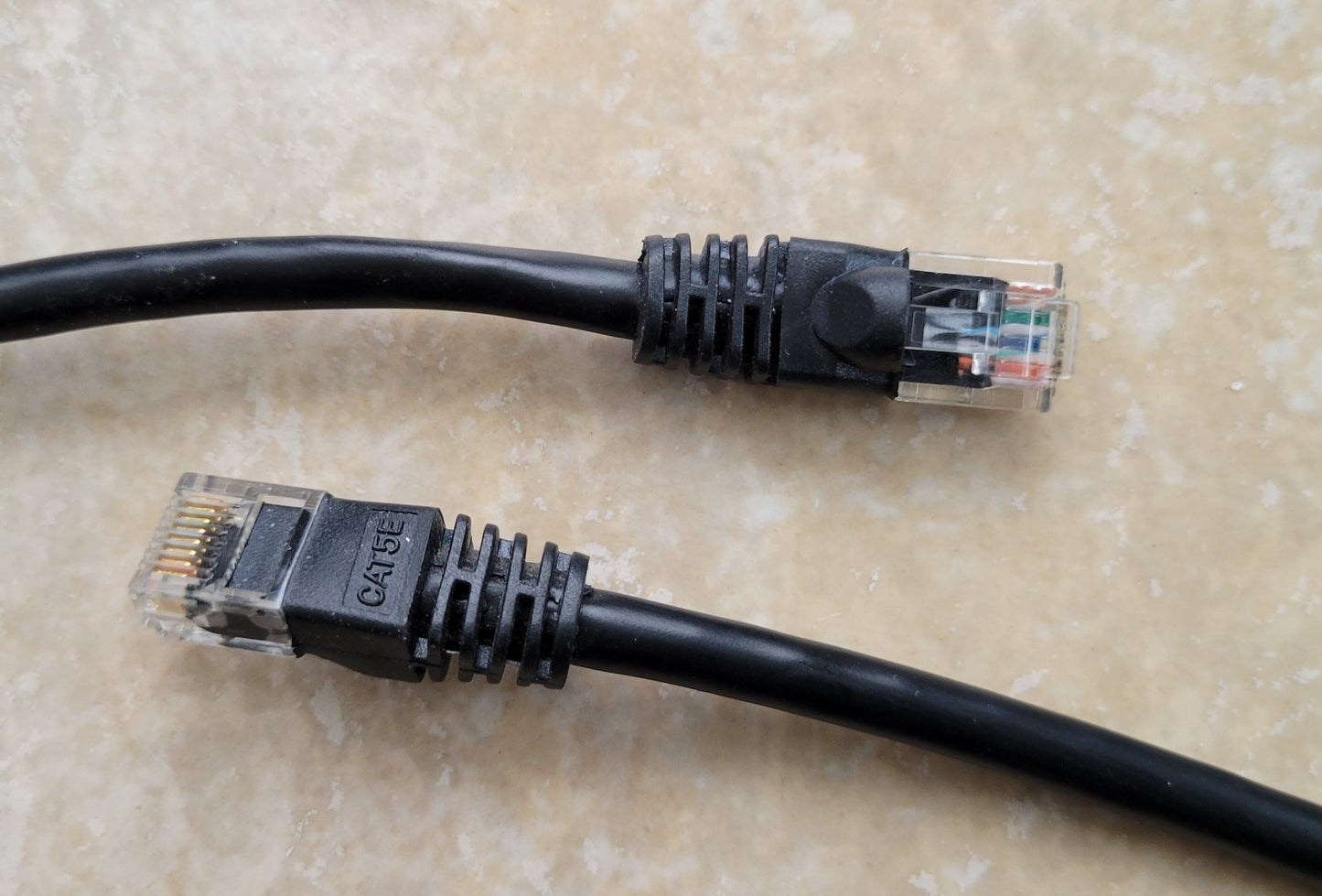 CAT5e RJ45 Ethernet LAN Network Patch Cable, 3 Feet, Black