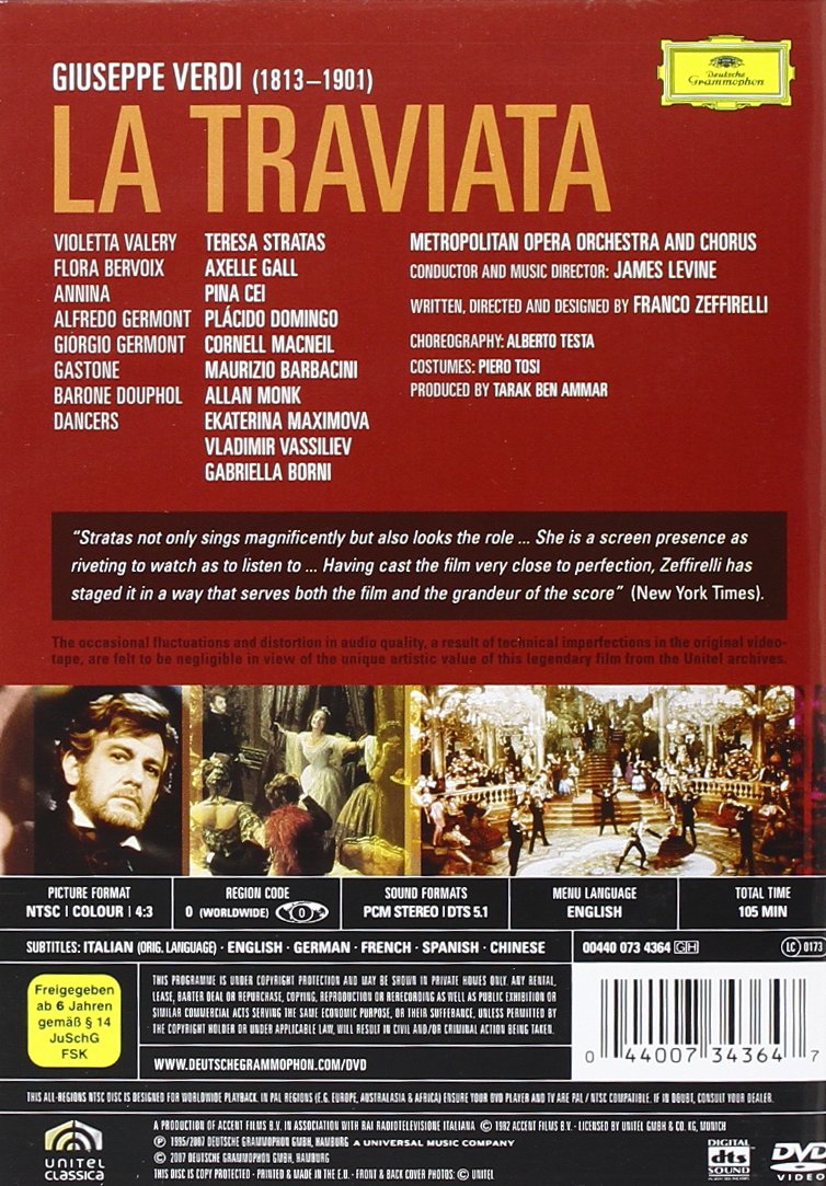 DVD - Verdi: La Traviata (Opera)
