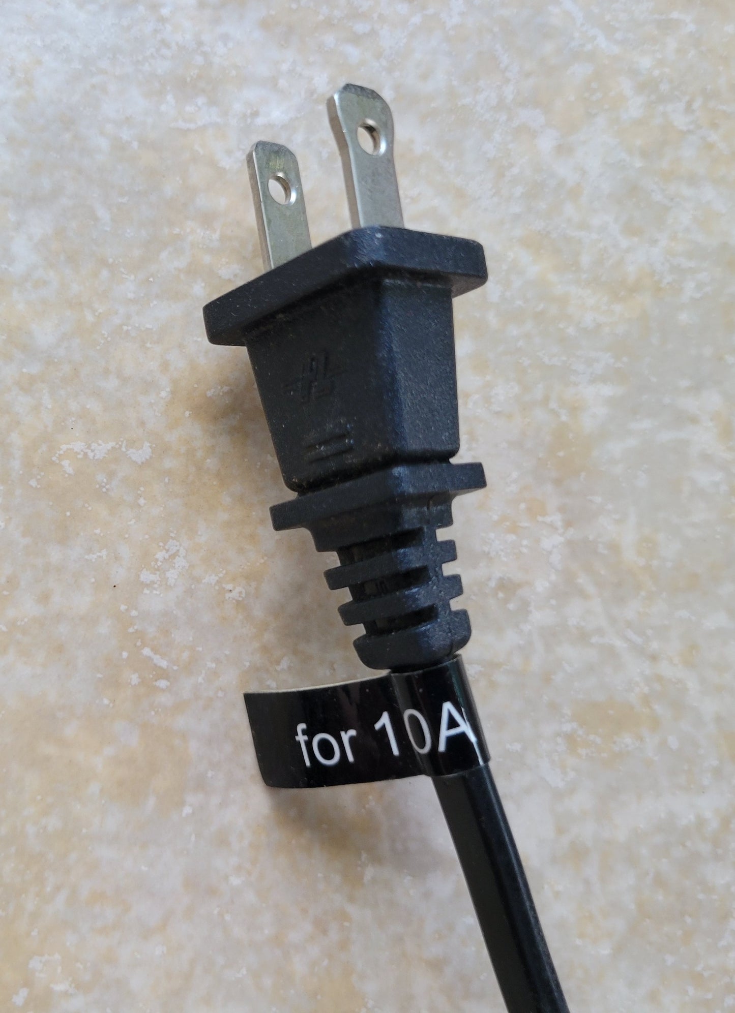 AC 2-Prong Power Supply Cord Cable Adapter
