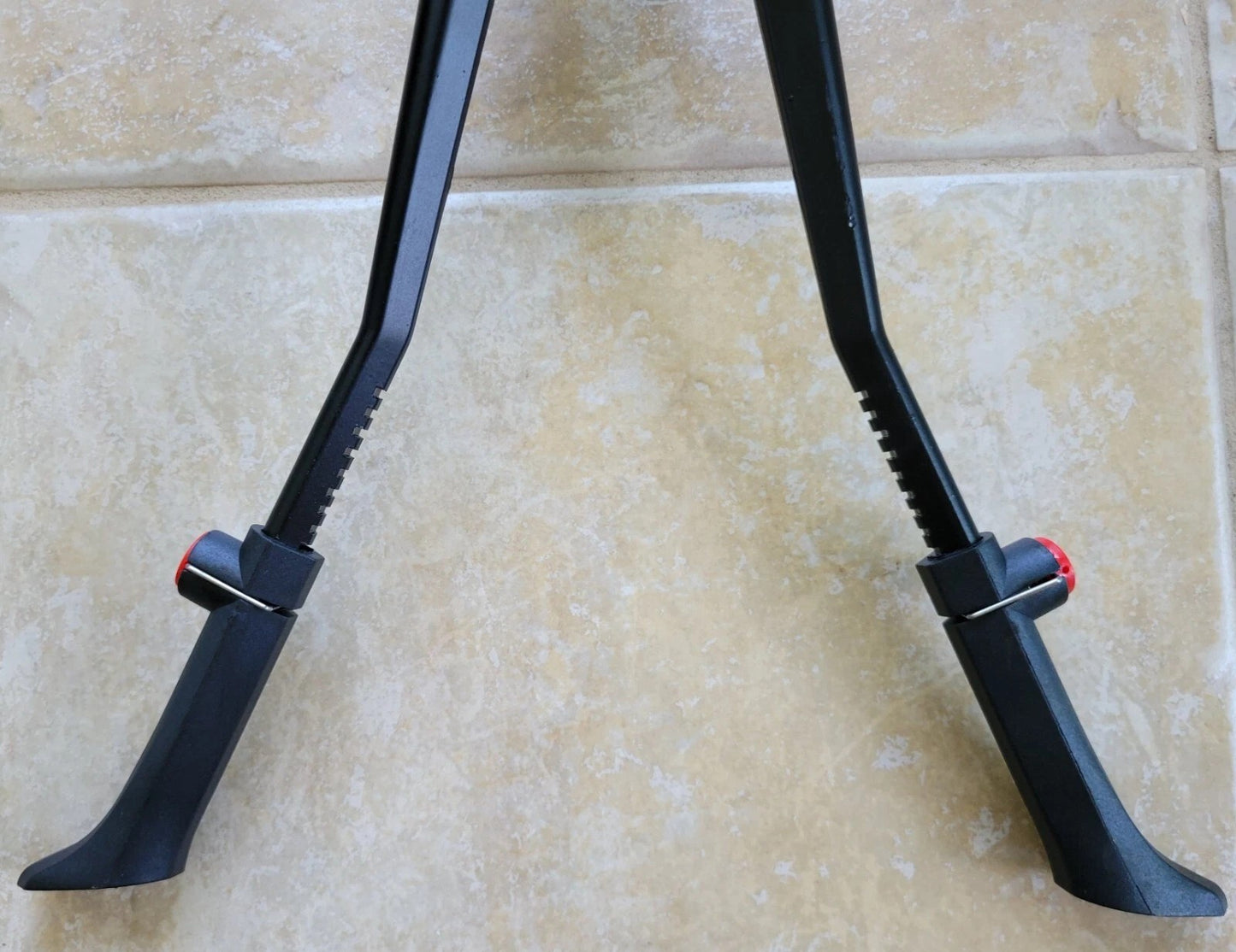 Adjustable Double Kickstand for Bicycles
