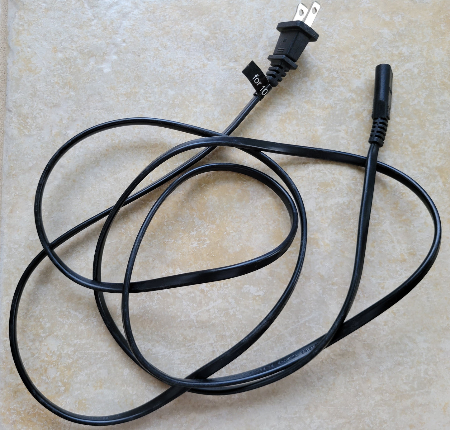 AC 2-Prong Power Supply Cord Cable Adapter